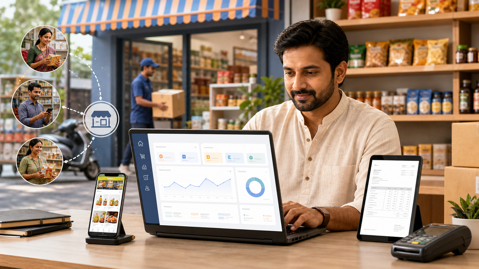 Representative Commerce project delivery visual for India